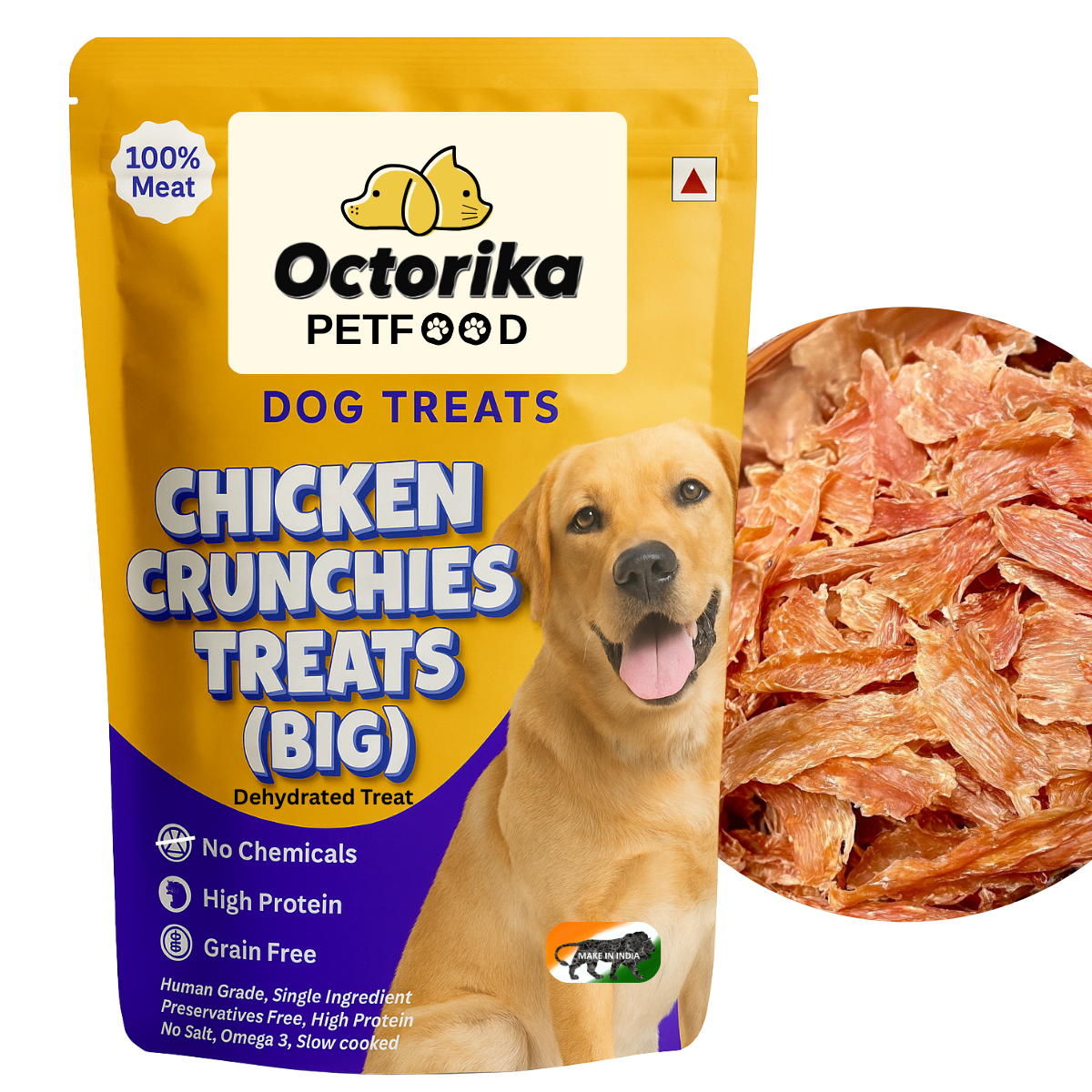 Dog Chicken Crunchies Treats (Big)