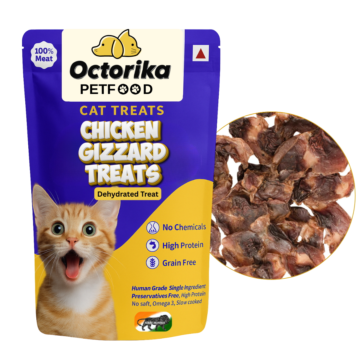 Cat Chicken Gizzard Treats