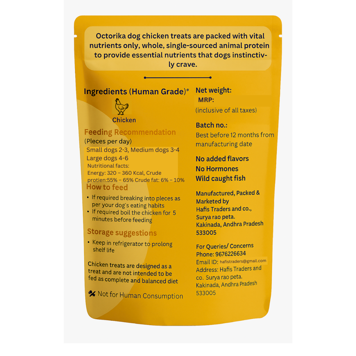 Dog Chicken Crunchies Treats ( Small )